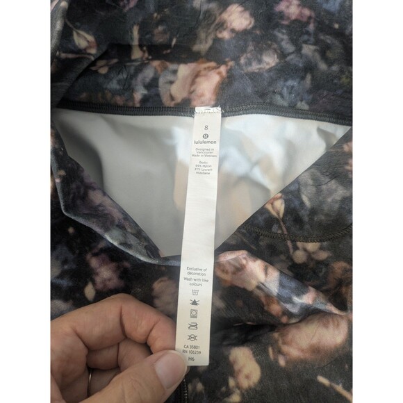 Lululemon Wunder Under Hi Rise Full On Luxtreme Frosted Rose Size 8 - Picture 7 of 7